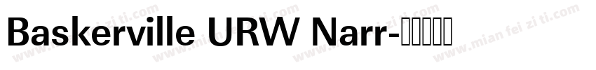 Baskerville URW Narr字体转换